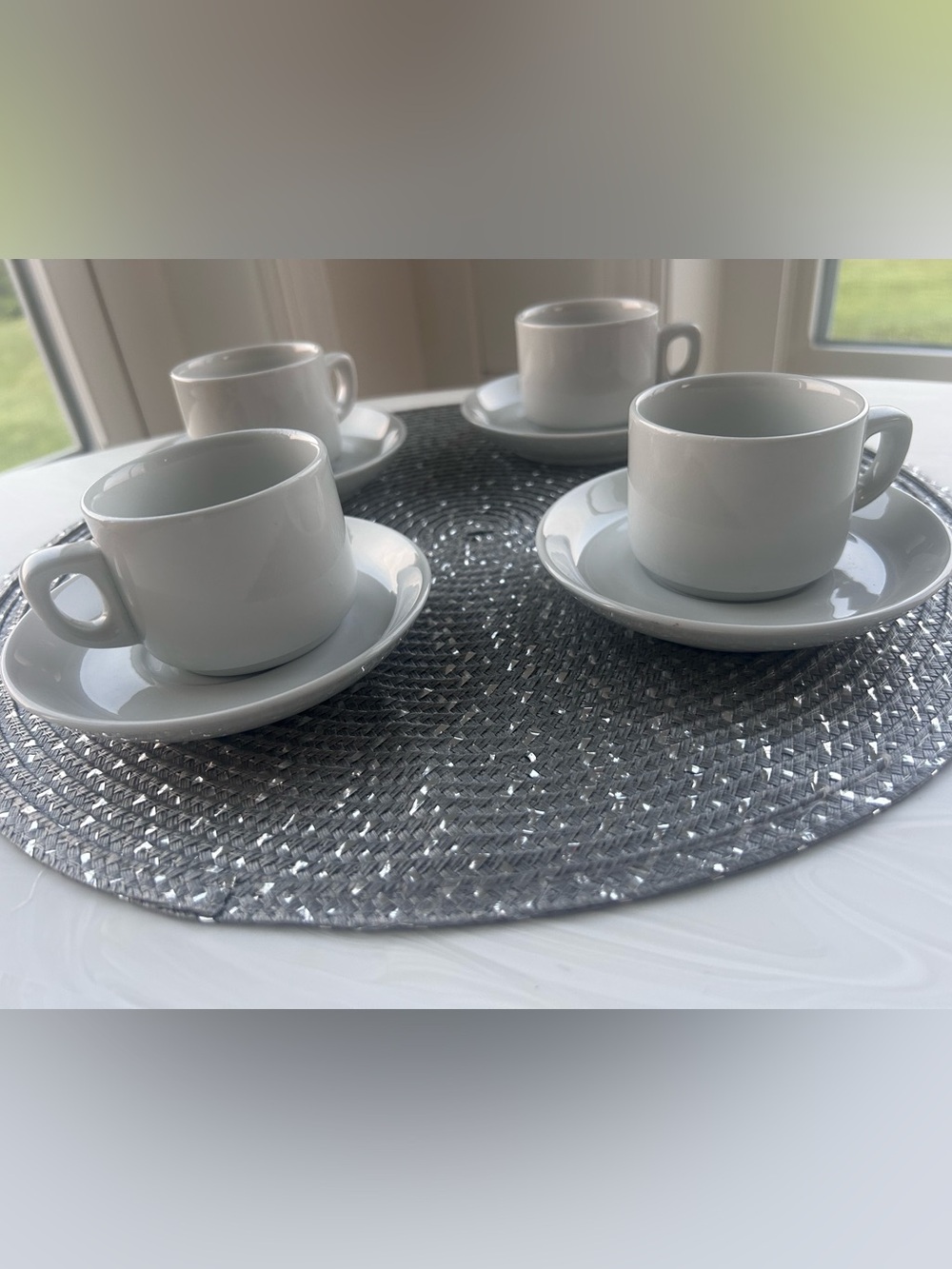 Vintage 1977 Tonga  Monopoli Italian 4 sets: Mini Espresso Cup And Saucers